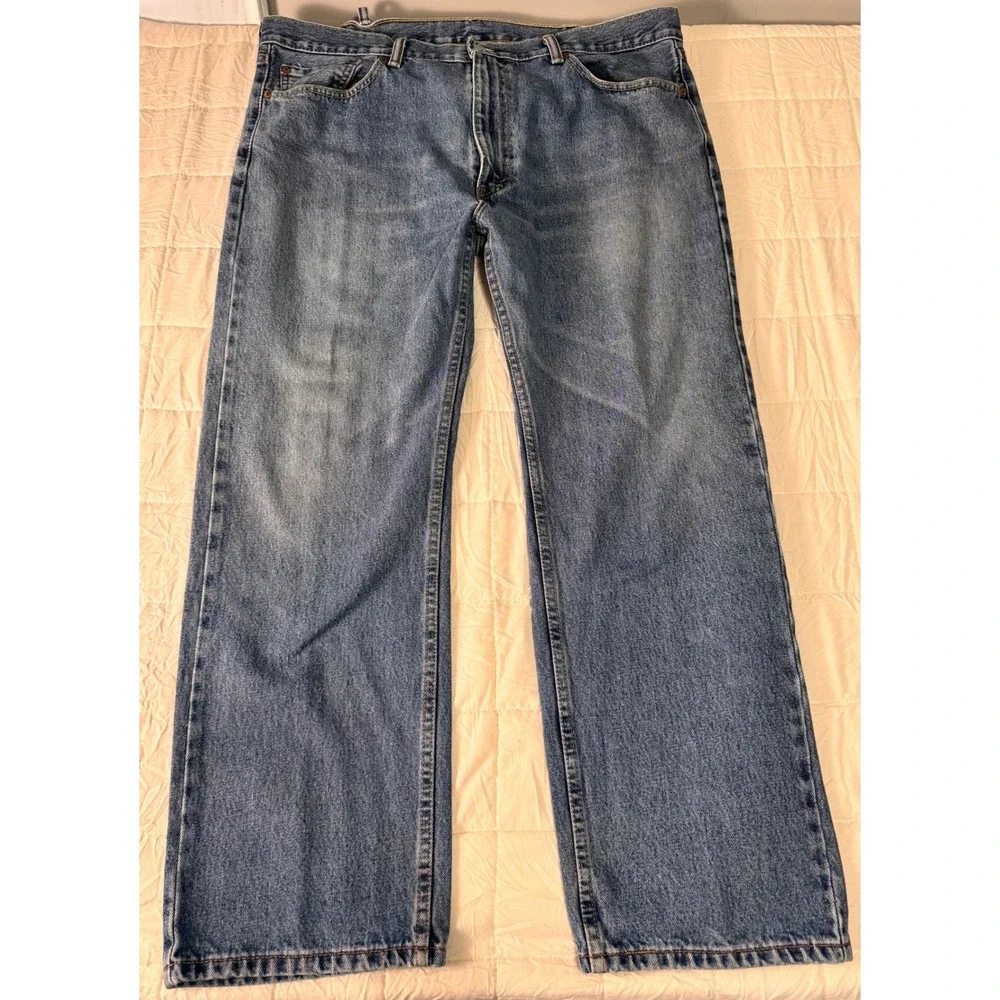 Levi's 505 Jeans Regular‎ Fit Straight Leg Denim Pants Classic W40 L29